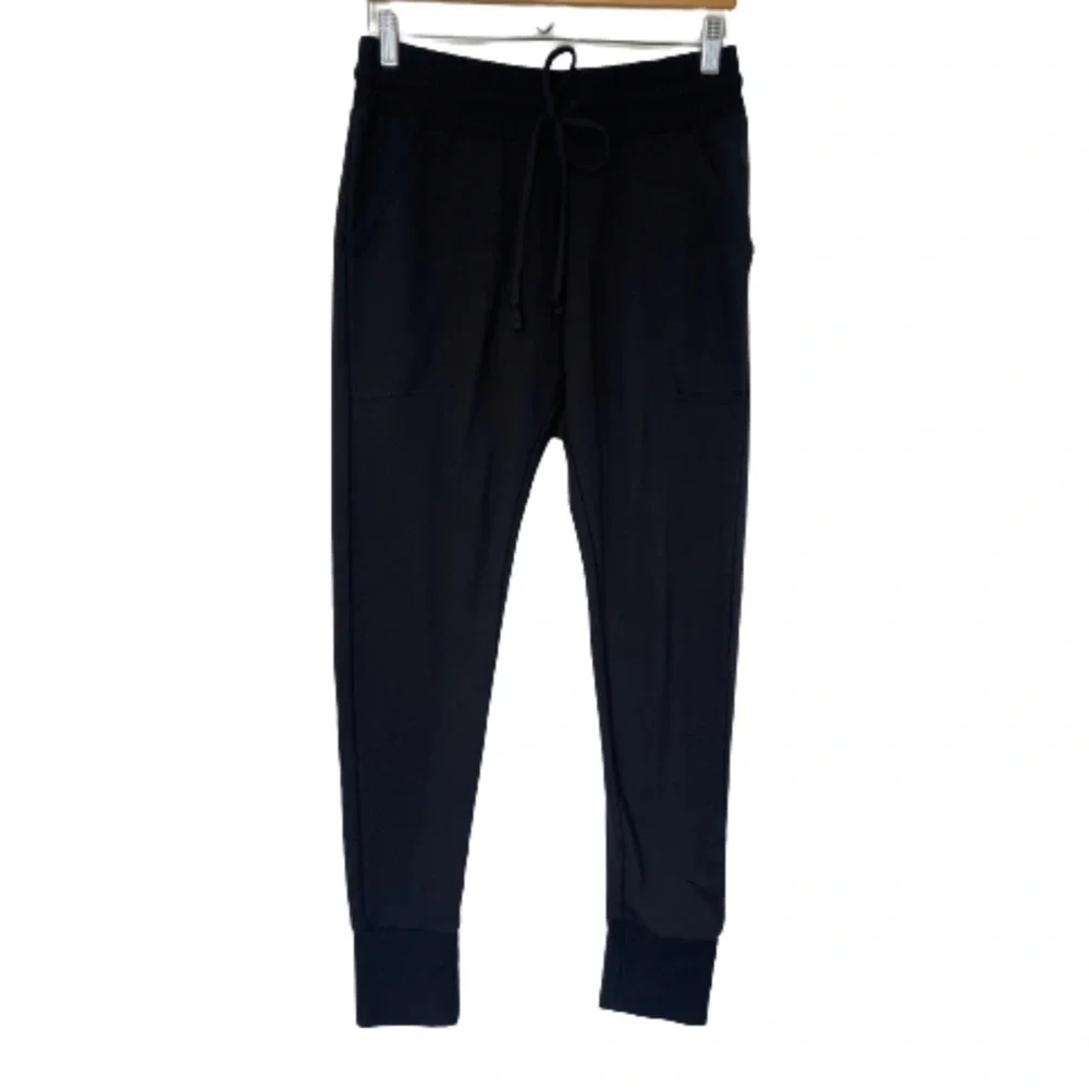 Free People Sunny Black Skinny Jogger Sweatpants